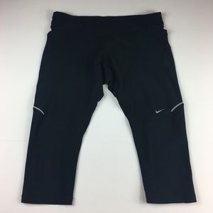 SOLD Nike women Dri-fit running Capri black M